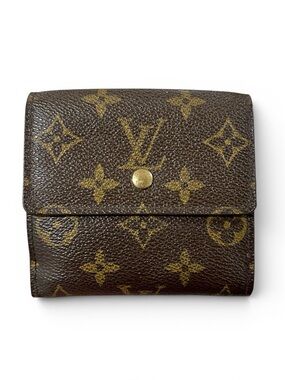 Louis Vuitton Monogram & Leather Elise Compact Bifold Wallet